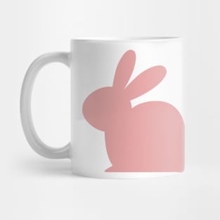 Pastel pink solid rabbit Mug